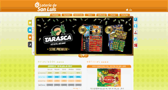 Desktop Screenshot of loteriadesanluis.com