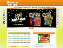 Tablet Screenshot of loteriadesanluis.com